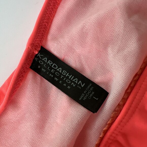 Kardashian Kollection Swimwear Bikini Bottoms Women Large Orange Swim Beach NWT - Picture 3 of 11